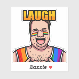 JoeMLyman Laugh Aufkleber