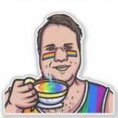 JoeMLyman Rainbow-Tasse Aufkleber (Vorderseite)