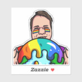 JoeMLyman Rainbow World Aufkleber (Blatt)