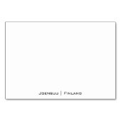 Joensuu im Sommer Tischnummer (Rückseite)