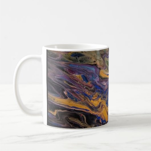 Joe's Abstrakte Art - Blue - Coffee Cups Kaffeetasse (Links)