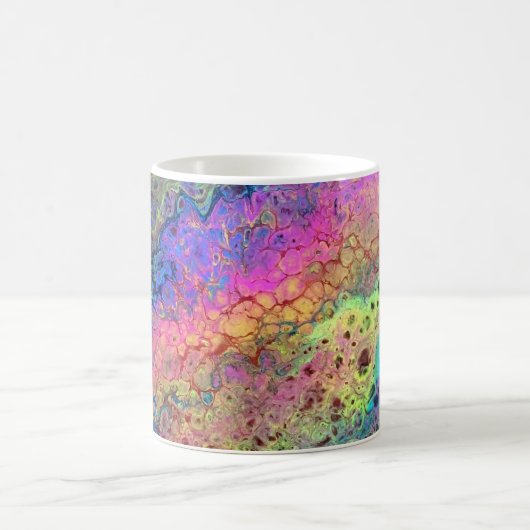 Joe's Abstrakte Kunst - Radical Rainbow - Coffee C Kaffeetasse (Mittel)