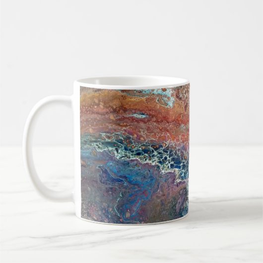 Joe's Abstrakte Kunst - Rust Tornado - Kaffee Cups Kaffeetasse (Links)