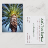 Joes Baum-Service-Karte Visitenkarte (Vorne/Hinten)