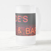 Joe's Café und Bar-Tasse Mattglas Bierglas (VorderseiteRechts)