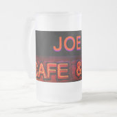 Joe's Café und Bar-Tasse Mattglas Bierglas (Vorderseite Links)