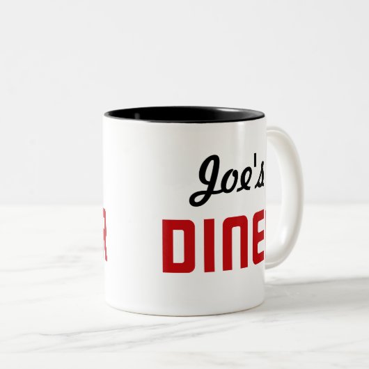 Joe's Diner Zweifarbige Tasse (VorderseiteRechts)