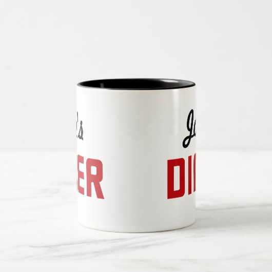 Joe's Diner Zweifarbige Tasse (Mittel)