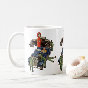 Joe's Full-Service-Tankstelle, Vintage-Unternehmen Kaffeetasse