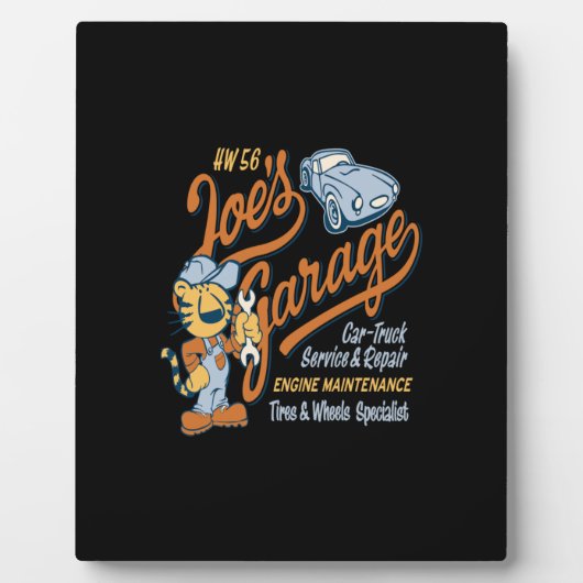 Joes Garage Fotoplatte (Vorderseite)