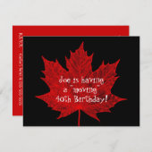 Joe's Maple Leaf Einladung (Vorne/Hinten)