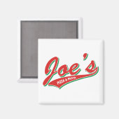 Joe's Pizza & Pasta Magnet (Vorderseite/Rückseite)