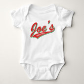 Joes Pizza u. Teigwaren Baby Strampler (Vorderseite)