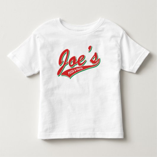 Joes Pizza u. Teigwaren Kleinkind T-shirt (Vorderseite)