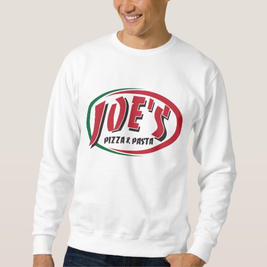 Joes Pizza u. Teigwaren Sweatshirt (Vorderseite)