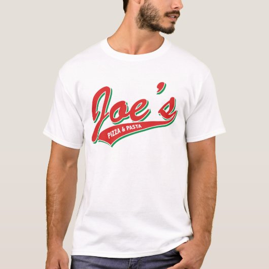 Joes Pizza u. Teigwaren T-Shirt (Vorderseite)