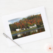 Joe's Pond - Danville, Vermont Rechteckiger Aufkleber (Umschlag)