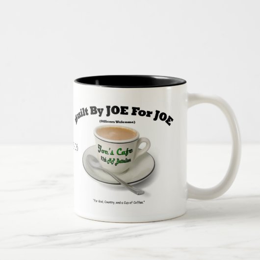 JOES Ton-Kaffee-Tasse des Café-Kaffee-zwei Zweifarbige Tasse (Rechts)