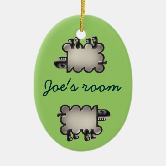 Joe's Zimmer Keramik Ornament (Vorne)