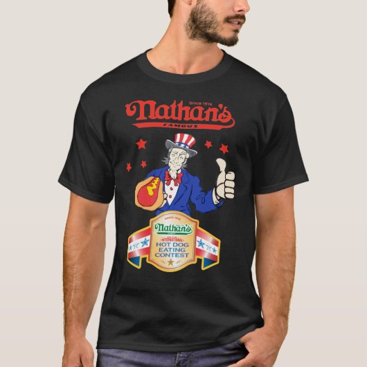 Joey Chestnut Nathans Hot Dog Essen 4. Juli T-Shirt (Vorderseite)