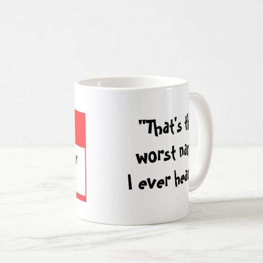 "Joey Jo-Jo" Namensumbau-Tasse Kaffeetasse (VorderseiteRechts)