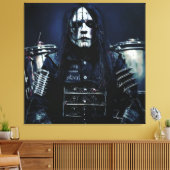 Joey Jordison Custom Frame Leinwanddruck (Insitu (Wohnzimmer))