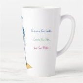 "Joey" - Leben Sie Ihre Weisheit (M) Latte Tasse (Rechts)