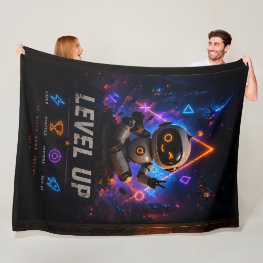Joey Level Up Gaming Fleece Decke Crayon Crew Co (Beispiel)
