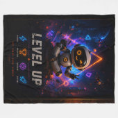 Joey Level Up Gaming Fleece Decke Crayon Crew Co (Vorderseite (Horizontal))