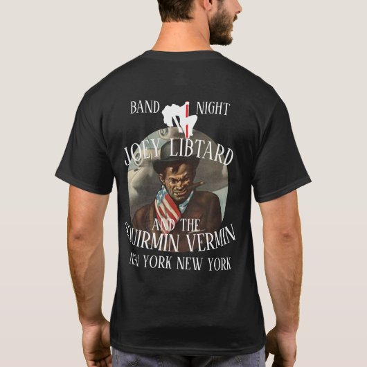 JOEY LIBTARD & THE SQUIRMIN VERMIN NEW YORK CITY T-Shirt (Rückseite)