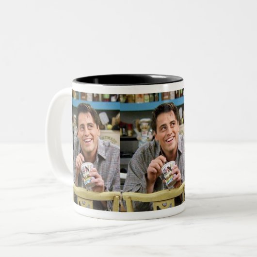 "Joey teilt nicht "Food Magic Cool Coffee.." Zweifarbige Tasse (Vorderseite Links)