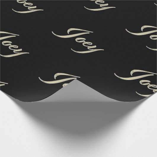 Joey Vorname Name edles Geschenkpapier Papier (Ecke)