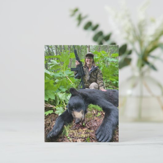 Joey's BIG Alaskan Bear Postkarte (Stehend Vorderseite)