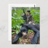 Joey's BIG Alaskan Bear Postkarte (Vorne/Hinten)