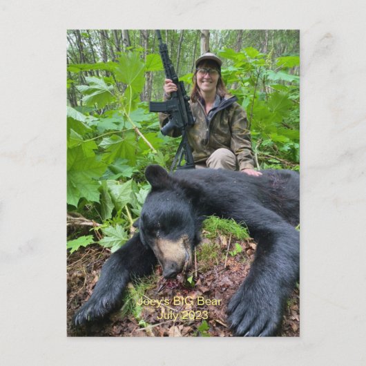 Joey's BIG Alaskan Bear Postkarte (Vorderseite)