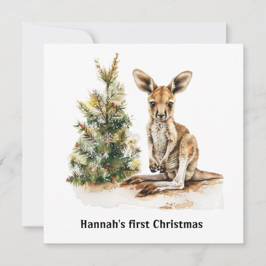 Joey's First Christmas, Brauch Einladung (Vorderseite)