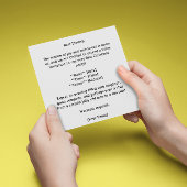 Joey's First Christmas, Brauch Einladung