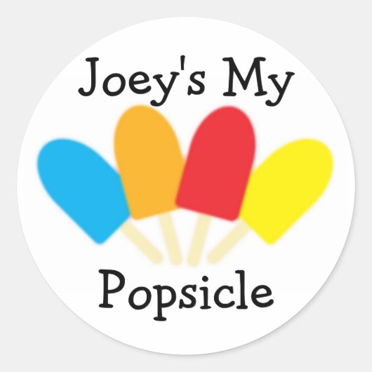 Joey's My Popsicle Sticker (Vorderseite)