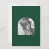 Joful Arched Foto Holiday Card Feiertagskarte (Vorderseite)