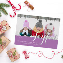 Joful Christmas Family Foto Modernes Drehbuch
