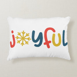 Joful Christmas Throw Kissen - Feierlicher Urlaub