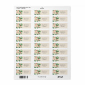 Joful Woodland Christmas Return Address Label (Vorne)