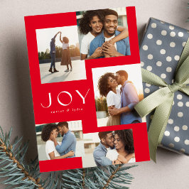 Jofünf Foto Collage moderne Weihnachtszeit Feiertagskarte
