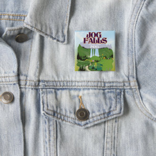 Jog Falls,Jog Falls,Sagara Taluk von Karnataka Button