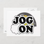 Jog On Postkarte (Vorne/Hinten)