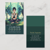 Joga Meditation Reiki Instructor Class Pass Treuekarte (Vorne/Hinten)