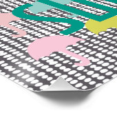 Joggen Beach Sunscreen Motivierend Poster (Ecke)