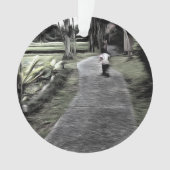 Joggen beginnt Junge Ornament (Vorderseite)