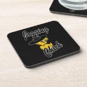 Joggen Chick #4 Untersetzer (Linke Seite)