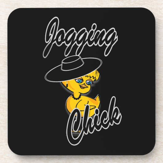 Joggen Chick #4 Untersetzer (Vorderseite)
